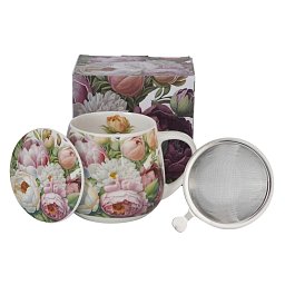 Obrázek pro produkt Hrnek byl. Peonies 0,43l porcelán