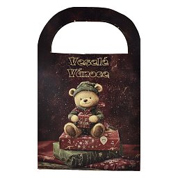 Obrázek pro produkt Darčeková taška Veselé Vianoce Medvedík