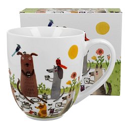 Obrázek pro produkt Hrnek Psí piknik 1l porcelán