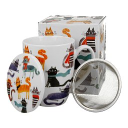 Obrázek pro produkt Hrnek byl. Stylové kočky 0,36l porcelán