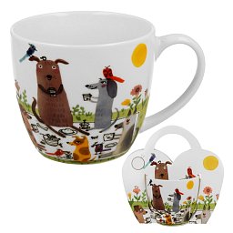 Obrázek pro produkt Hrnek Psí piknik 0,46l porcelán