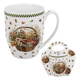 Obrázek pro produkt Hrnek Koš polních kvítků 0,35l porcelán