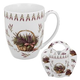 Obrázek pro produkt Hrnek Koš levandulí 0,35l porcelán