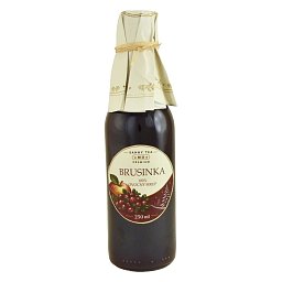 Obrázek pro produkt 100% ovocný sirup BIO Brusinka 0,25l