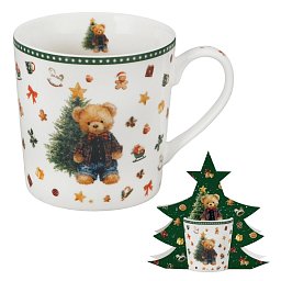 Obrázek pro produkt Hrnek Teddy 0,36l porcelán (stromeček)