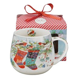 Obrázek pro produkt Hrnek Vánoční ponožky 0,43l porcelán