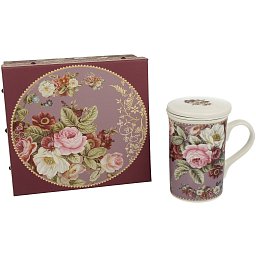 Obrázek pro produkt Hrnek byl. Burgund Rose 0,3l porcelán