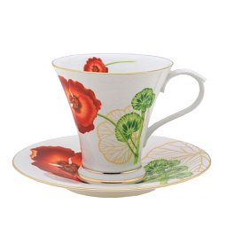 Obrázek pro produkt Šálek s podšálkem Mailina 0,2l porcelán